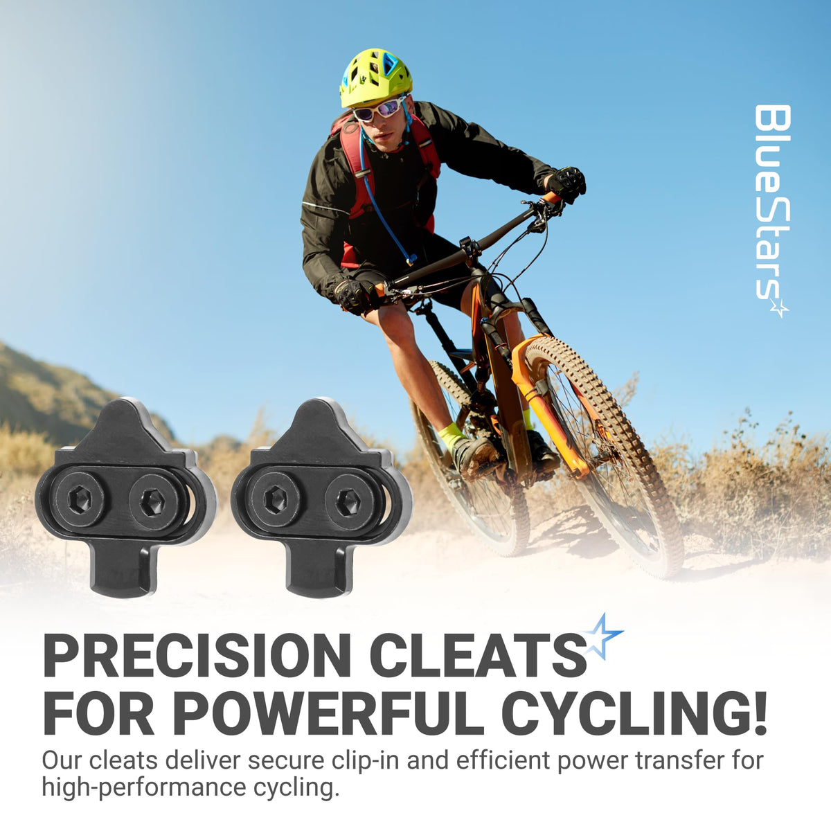 Bike Cleats for Shimano SPD & Look X-Track Pedals - 2 Pack