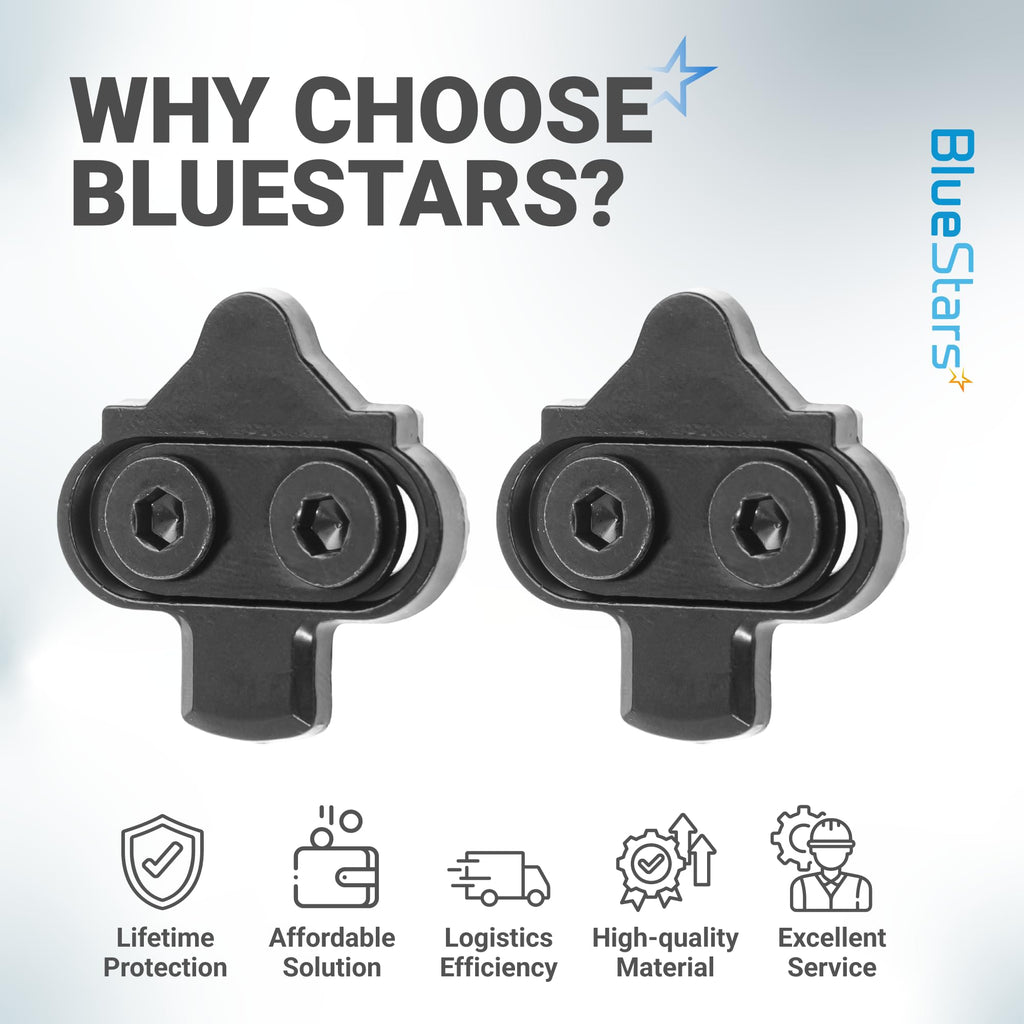 Bike Cleats for Shimano SPD & Look X-Track Pedals - 2 Pack