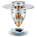 Universal 3-in-1 Pop-Up Sink Stopper & Strainer for 1.1"-1.5" Vessel Sinks