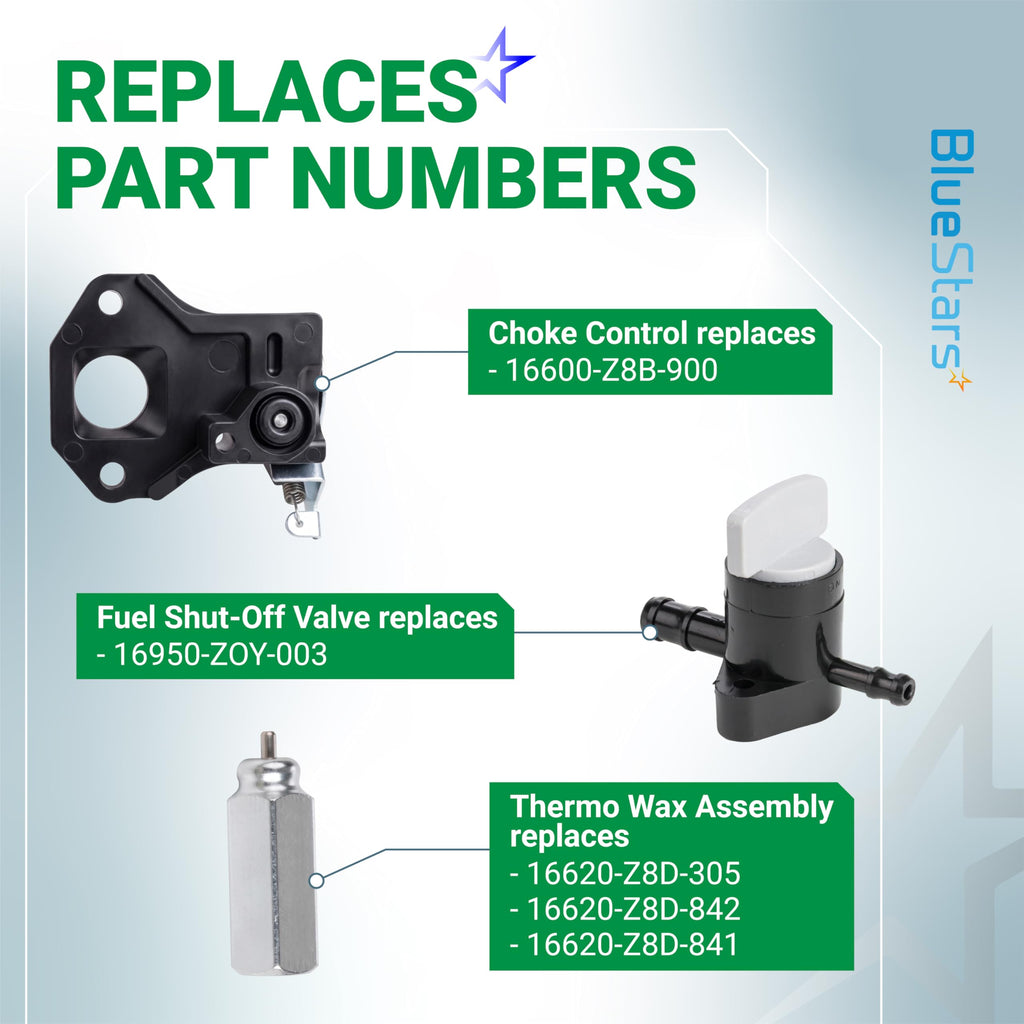 16620-Z8D-305 Thermo Wax Assembly & 16600-Z8B-900 Choke Control - Honda GCV160/GCV190