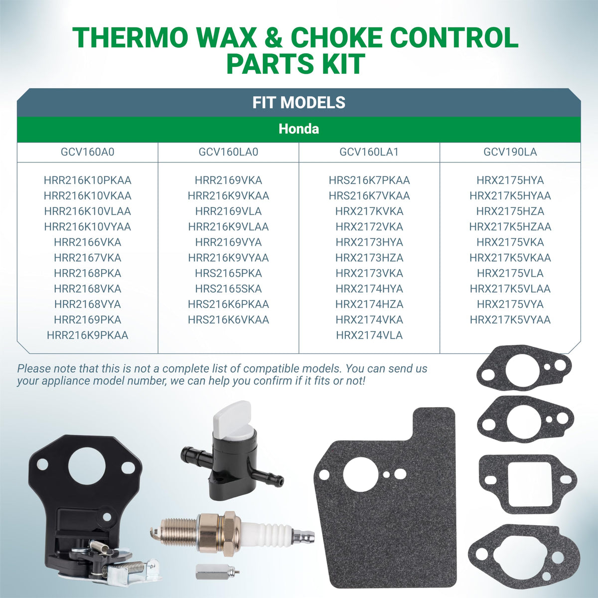16620-Z8D-305 Thermo Wax Assembly & 16600-Z8B-900 Choke Control - Honda GCV160/GCV190