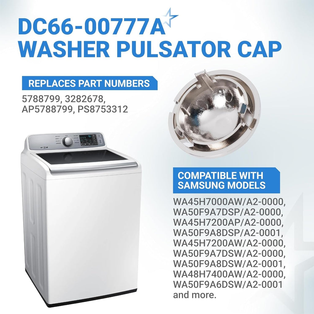 DC66-00777A Washer Pulsator Cap Replacement - For Samsung Washers