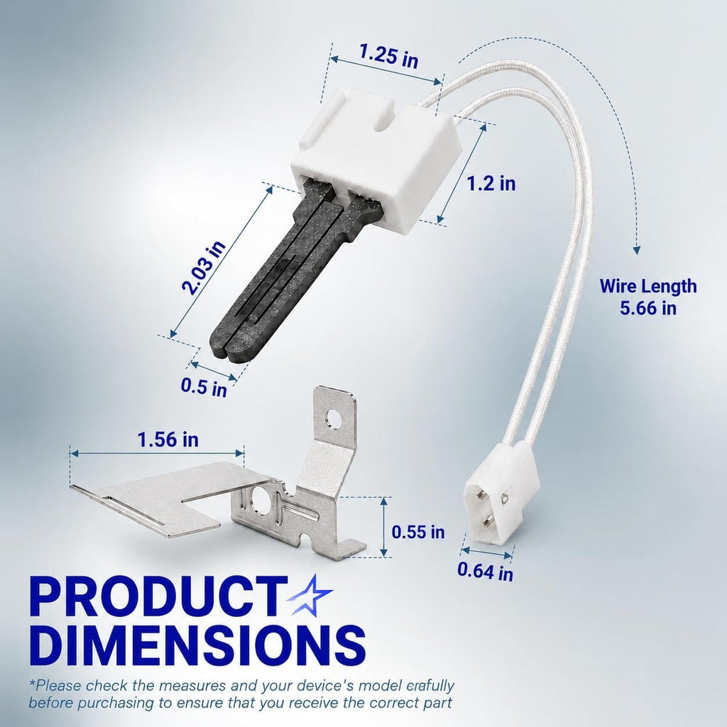 D510184P 369P3 Speed Queen Dryer Igniter, 115V - Replaces AP6285520, 503604