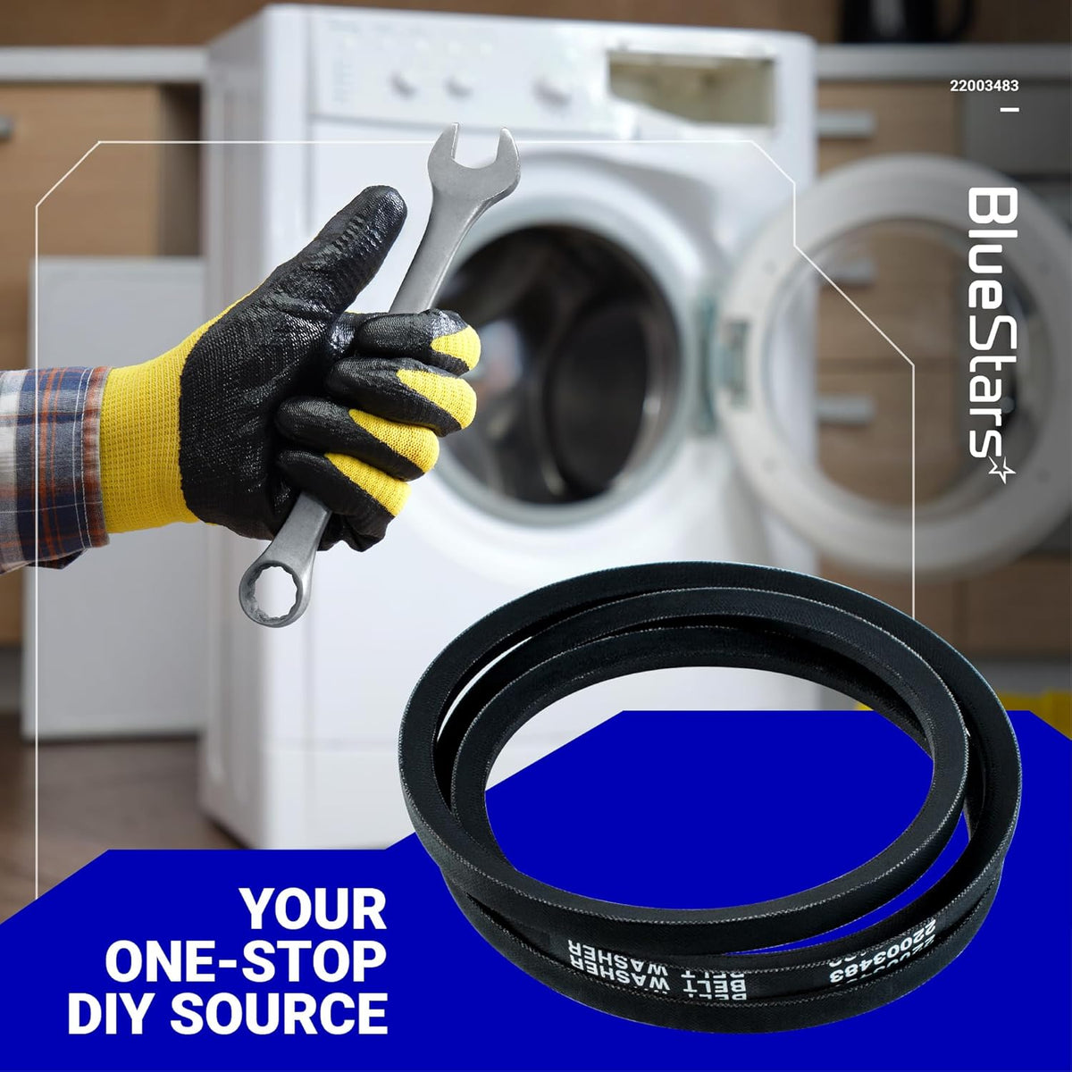 22003483 Washer Drive Belt for Maytag Jenn-Air - Replaces WP22003483 22002709 WP22003483VP