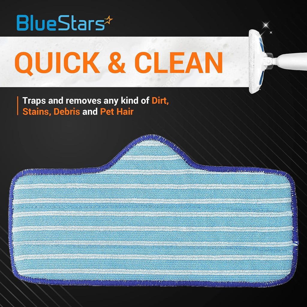 Microfiber Mop Pad For Dupray Neat Steam Cleaners - 8 Pack