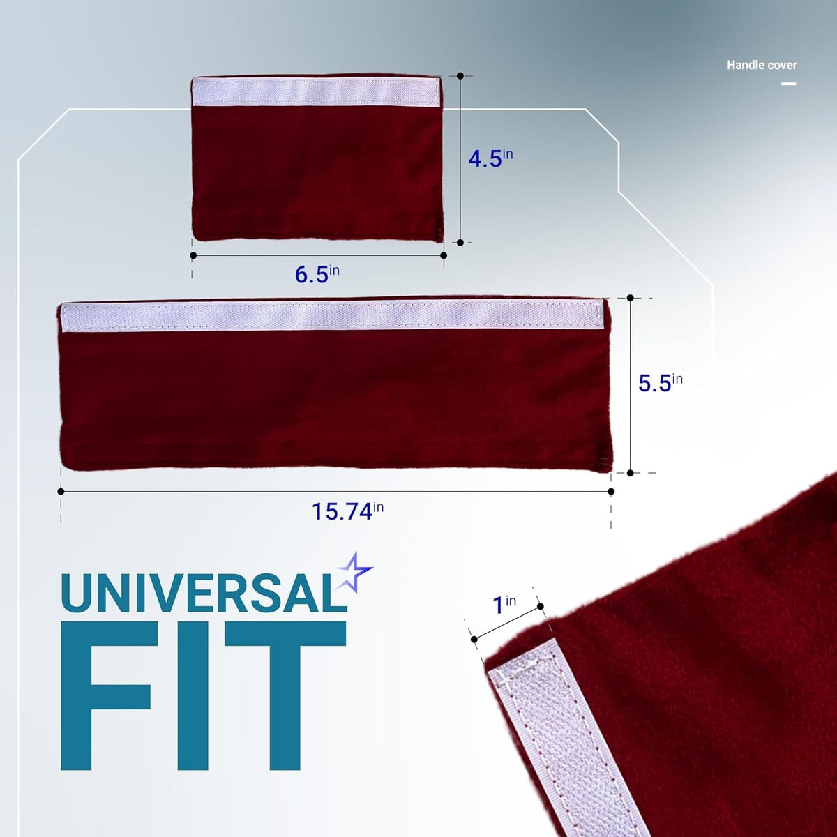 6 PCS Refrigerator Door Handle Covers for Fridge, Ovens, Dishwashers, Microwaves (Red)