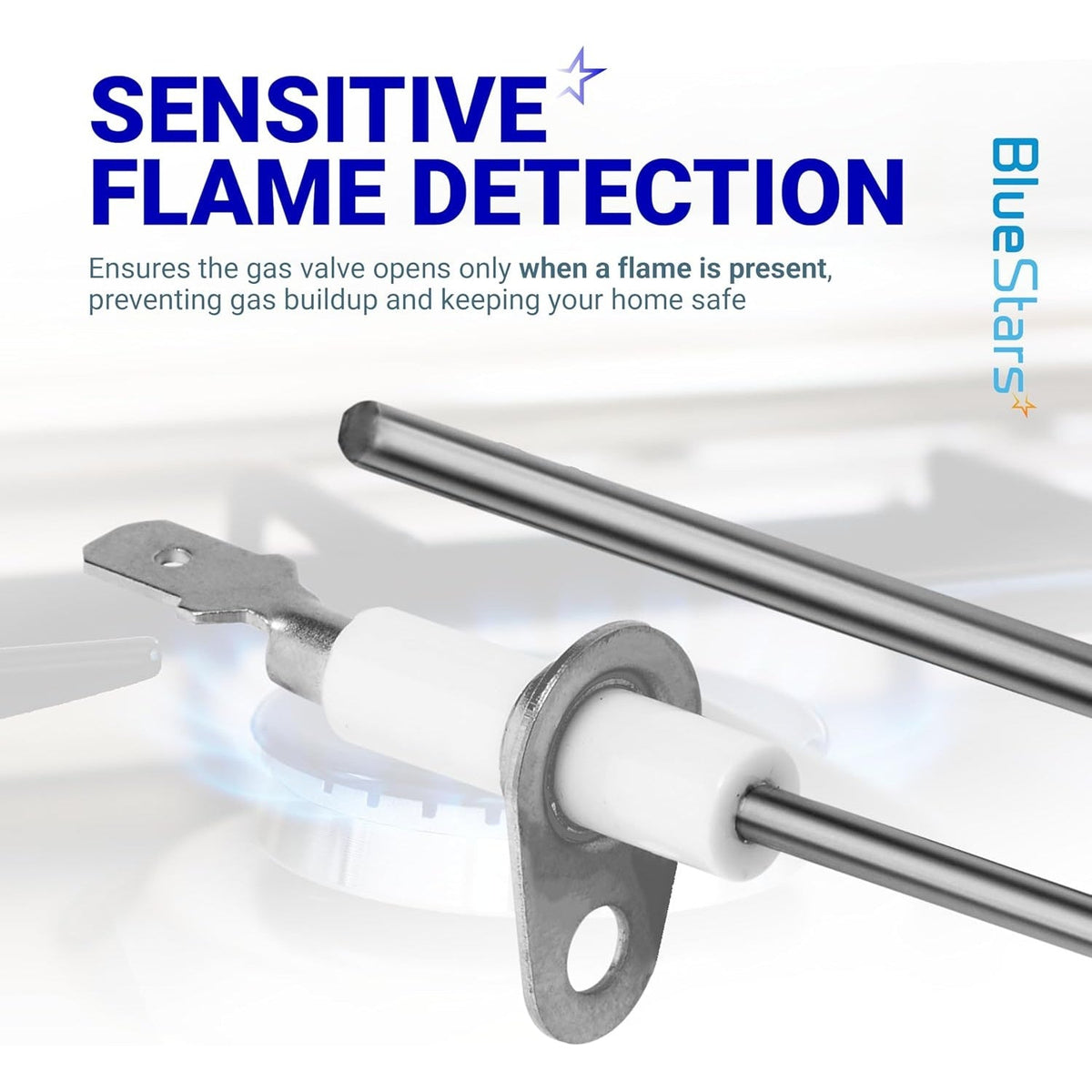 025-37499-000 Gas Furnace Flame Sensor - For York Luxaire Coleman Gas Furnace - 2 Pack