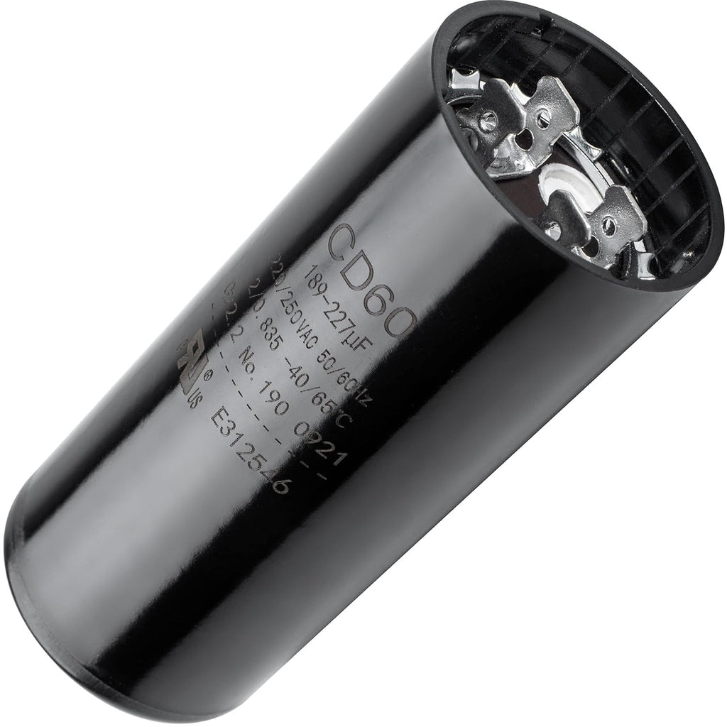 189-227 uF 220-250V Round Start Capacitor for Electric Motor, Single Phase
