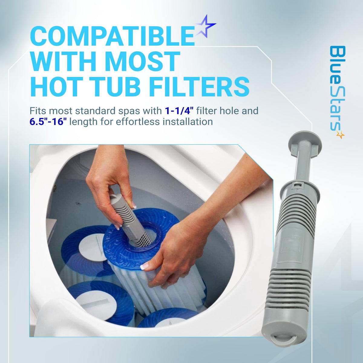Silver Ion Hot Tub Cartridge - Hot Springs Spa Mineral Sticks, 4-Month Water Care - 3 Pack