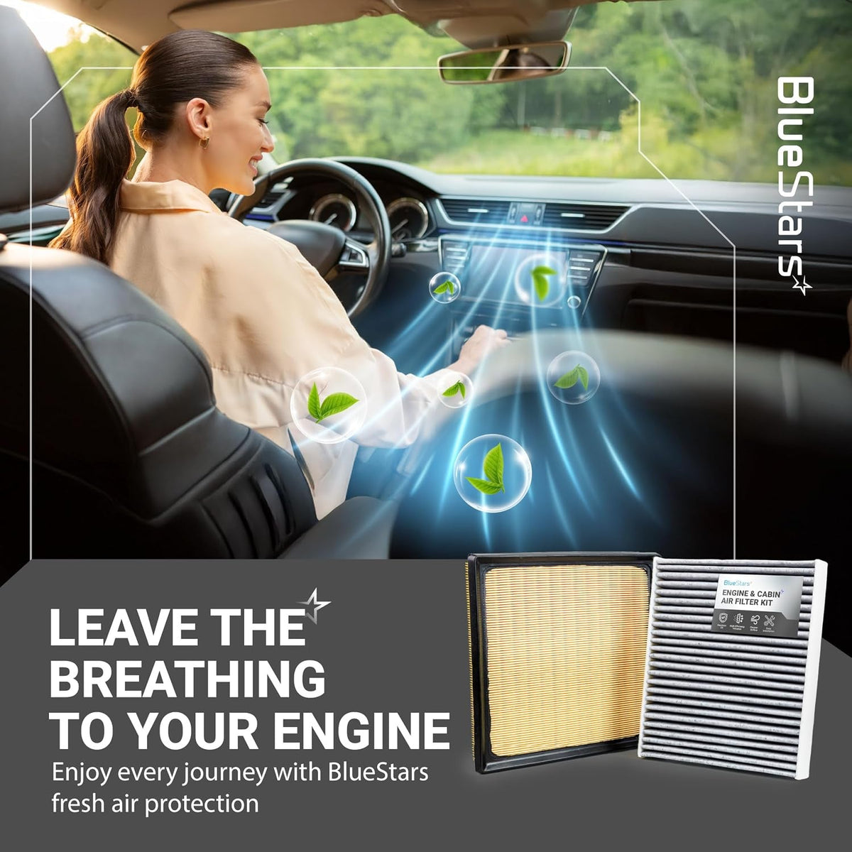 Engine & Cabin Air Filter Kit for Subaru 2017-2025
