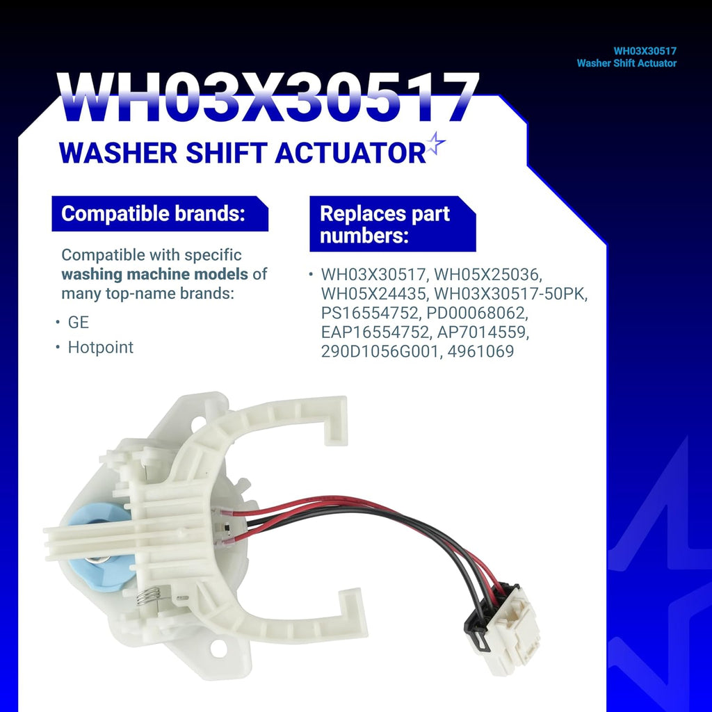 WH03X30517 Washer Shift Actuator for GE Hotpoint Washing Machines