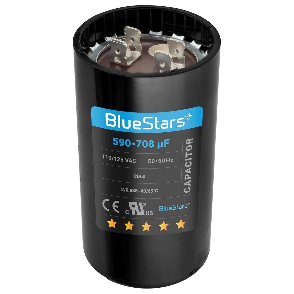 590-708 uF 110-125VAC ±20% CD60 Round Motor Start Capacitor for Pool & Well Pumps
