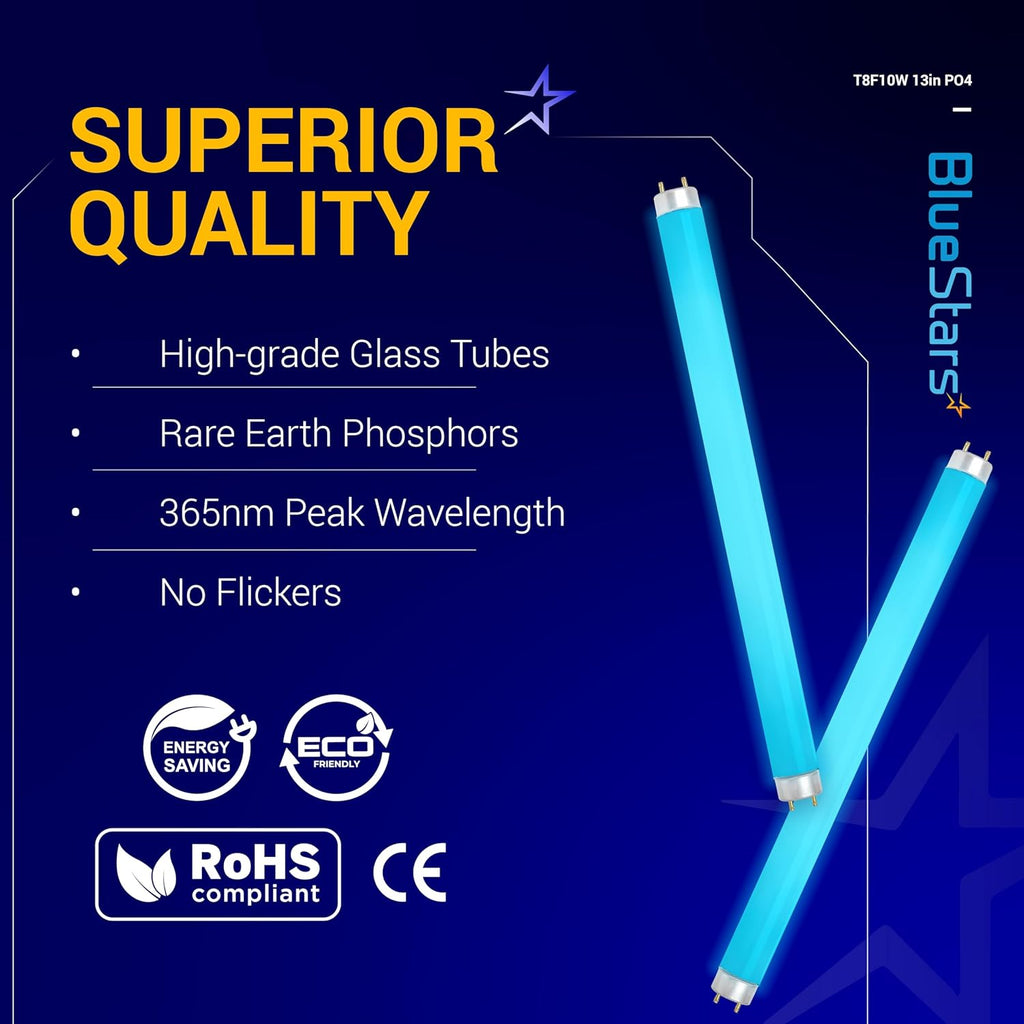 T8F10W Replacement Light Bulb 2-Pin Base T8 10 Watts - 4 Pack