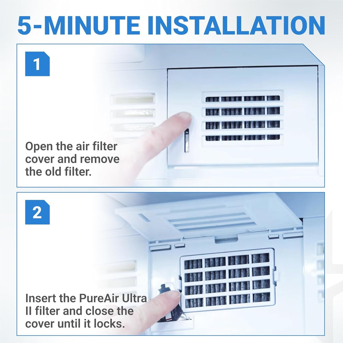 W10311524 AIR1 Refrigerator Air Filter for Whirlpool Maytag KitchenAid Jenn-Air Kenmore - 8 Pack