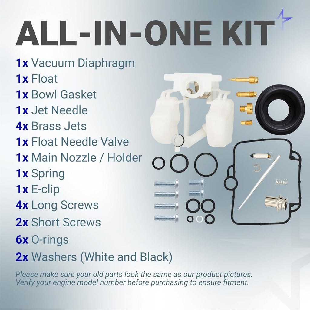 Carburetor Rebuild Kit - Polaris Sportsman/Scrambler/Worker/ATP 500 4x4 HO (2001–2005, 2010–2012)