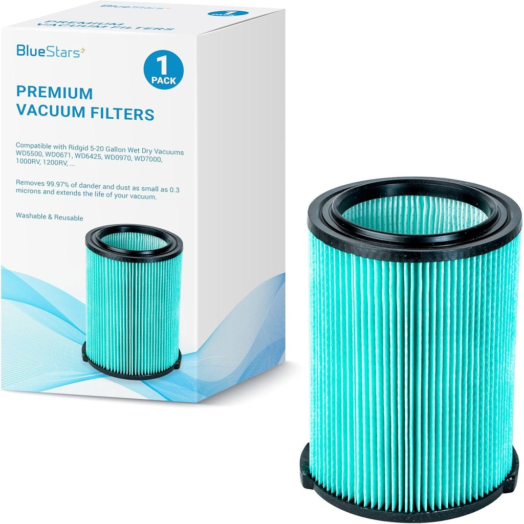 VF6000 5-Layer HEPA Filter, Ridgid 5-20 Gallon Wet Dry Vacuums - 2 Pack