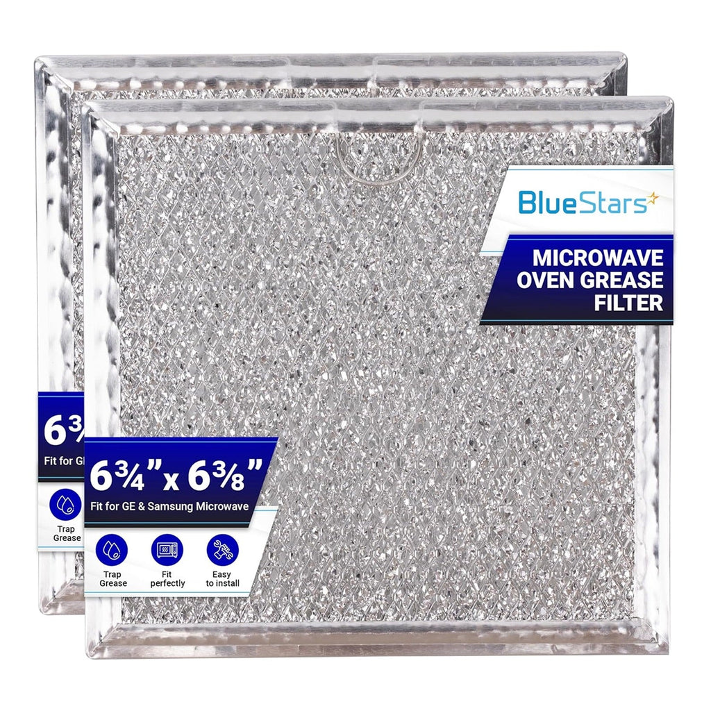 WB02X11534 DE63-00666A Microwave Grease Filter, 6-3/8" x 6-3/4" - Fits GE Samsung - 2 Pack