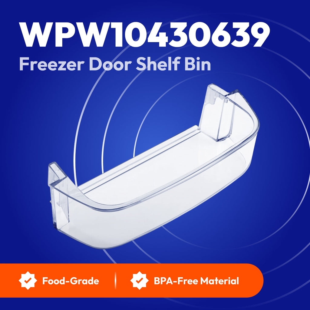 WPW10430639 Freezer Door Shelf Bin - Compatible with Whirlpool/Kenmore Side-by-Side