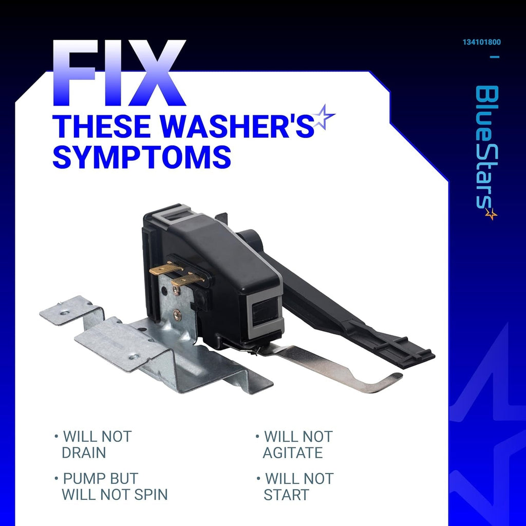 134101800 Washer Lid Lock Switch Replacement - For Frigidaire Electrolux Washers