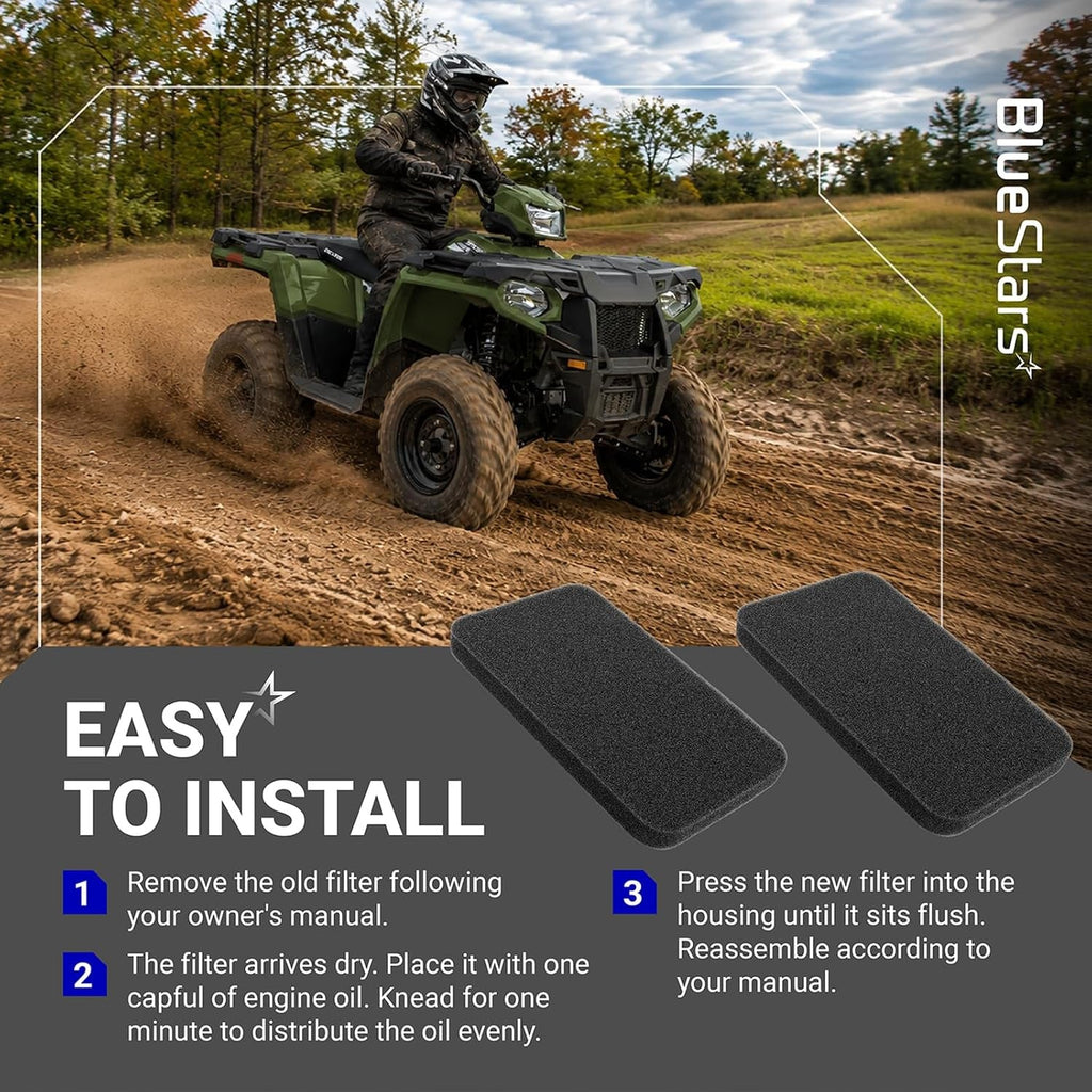 2-Pack 0454620 0453664 Air Filter for Polaris Outlaw Sportsman