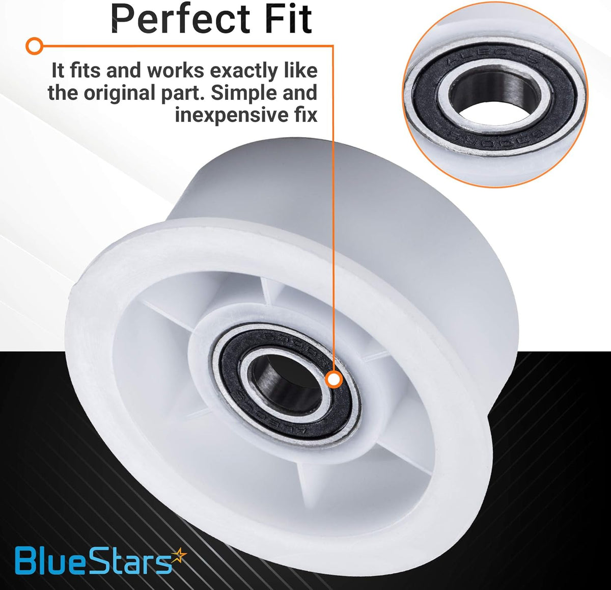 DC97-07509B DC93-00634A Idler Pulley Wheel for Samsung Amana Maytag Kenmore