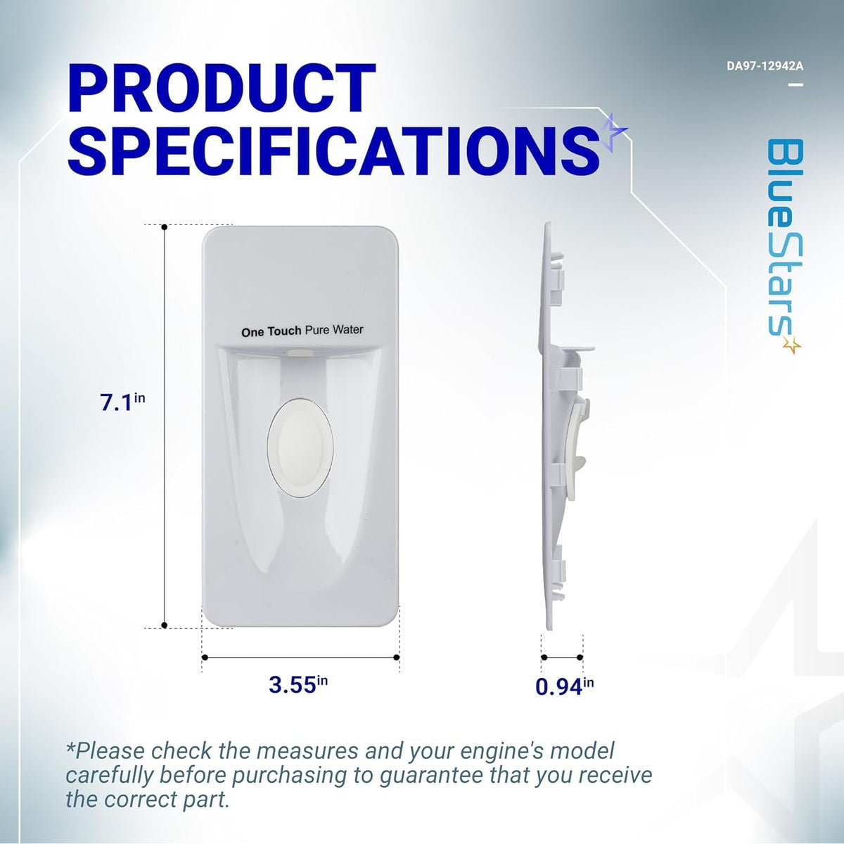 DA97-12942A Assy Dispenser Cover - For Samsung Refrigerators