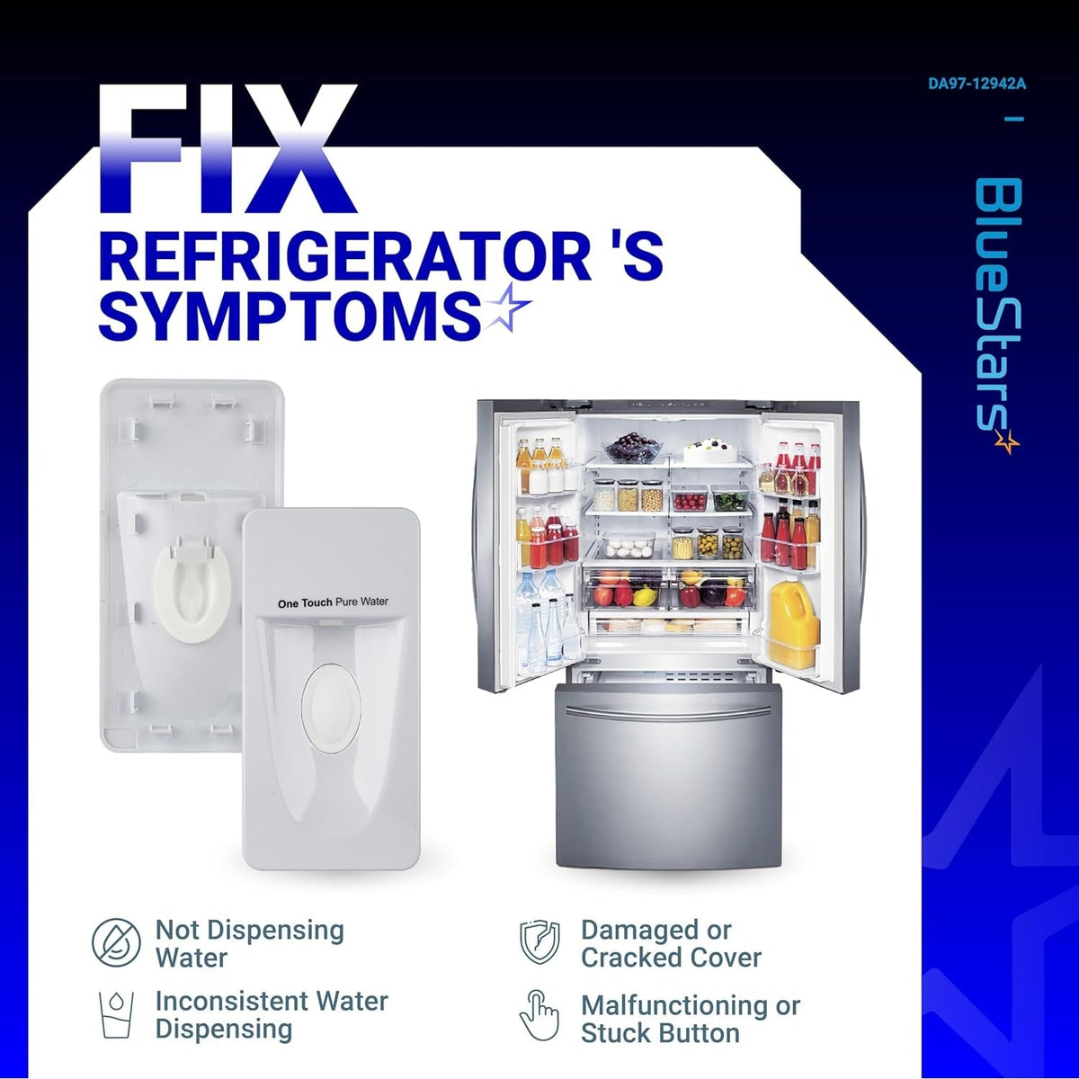 DA97-12942A Assy Dispenser Cover - For Samsung Refrigerators