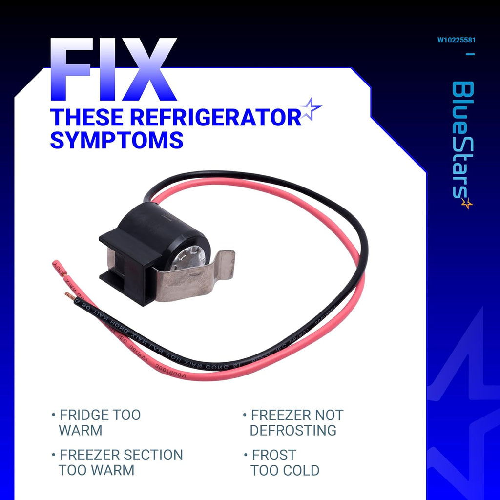 W10225581 Refrigerator Bimetal Defrost Thermostat for Whirlpool Kenmore
