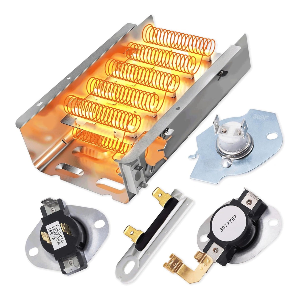 279838 Dryer Heating Element Kit For Whirlpool Maytag Amana Roper Admiral Kenmore