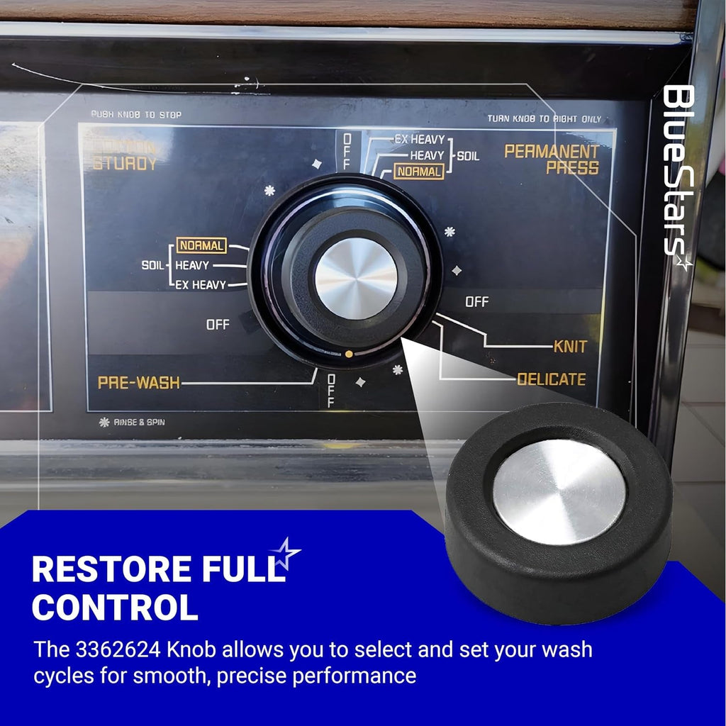 3362624 Washer Timer Knobs for Whirlpool Kenmore Washing Machine