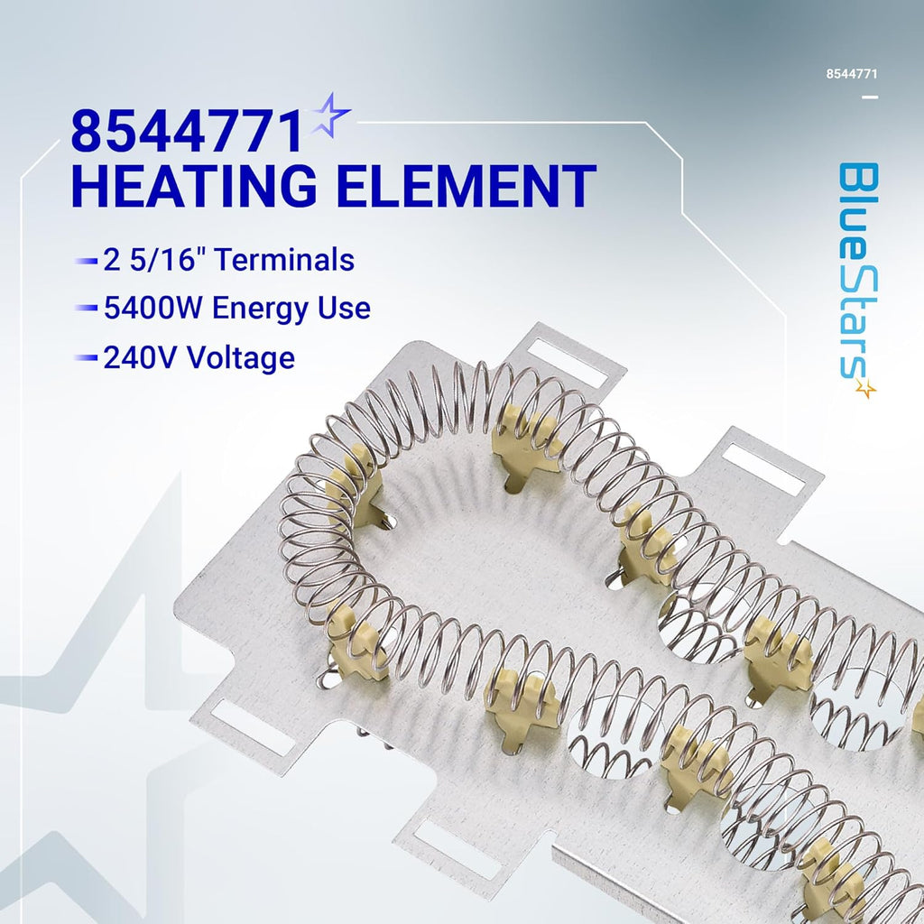 8544771 Dryer Heating Element & 279973 Thermal Fuse Kit - For Whirlpool Kenmore Maytag
