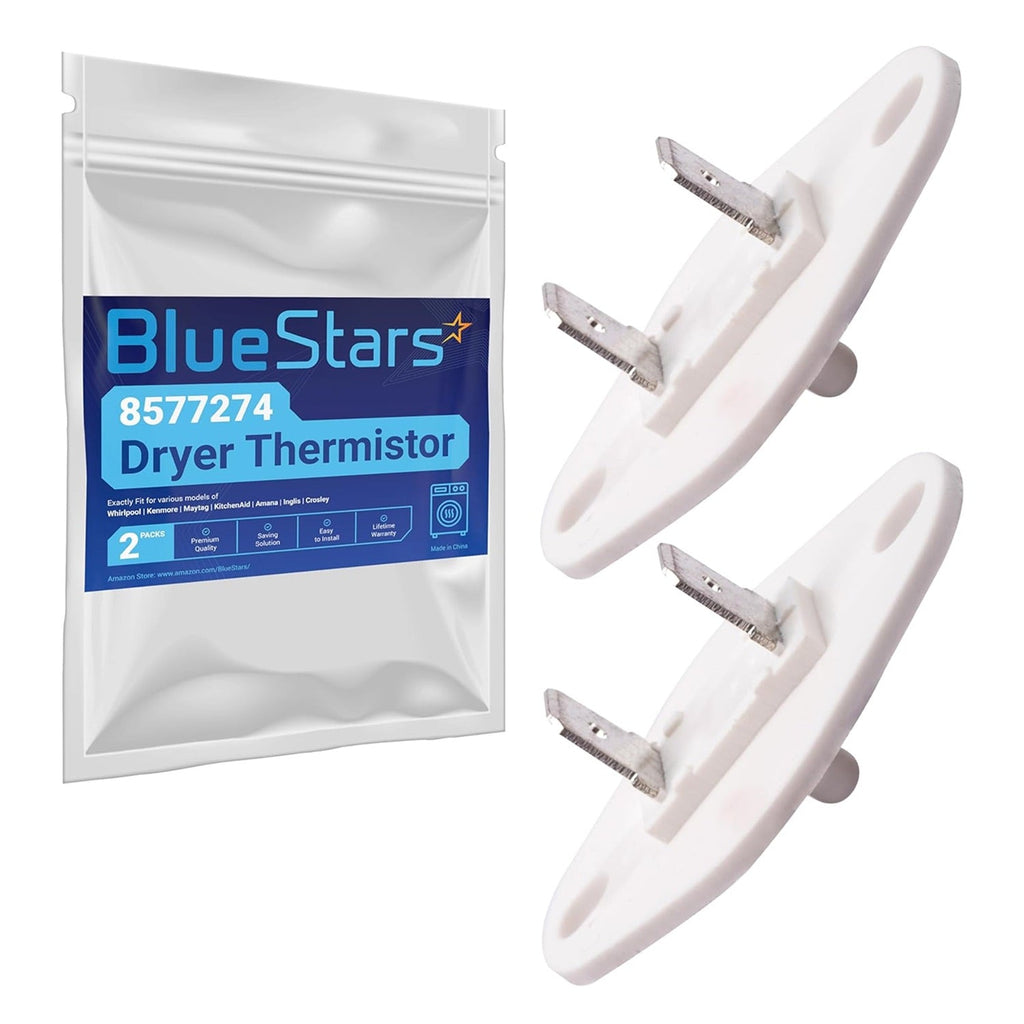8577274 Dryer Thermistor Replacement - For Whirlpool Kenmore KitchenAid Dryers - 2 Pack