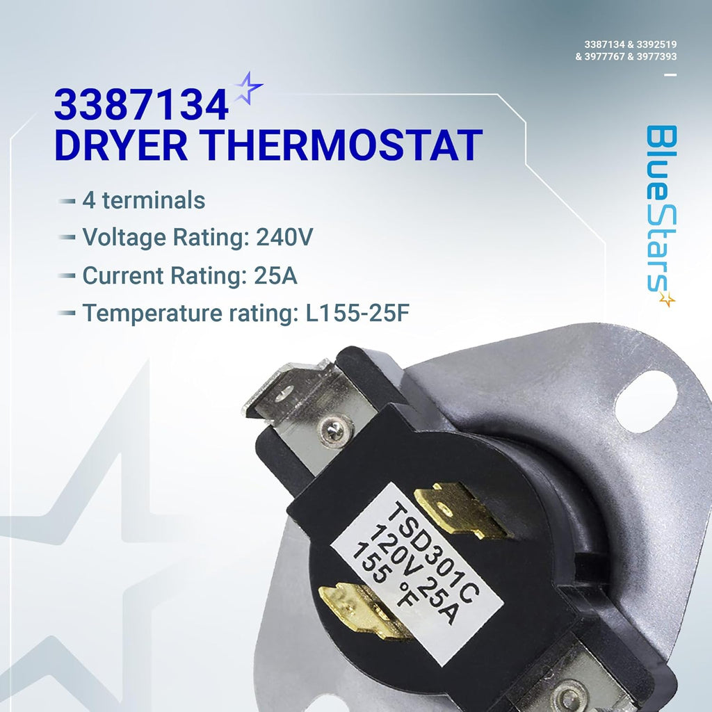 3387134 Cycling Thermostat 3392519 Thermal Fuse 3977393 Cut-Off 3977767 Hi-Limit Kit