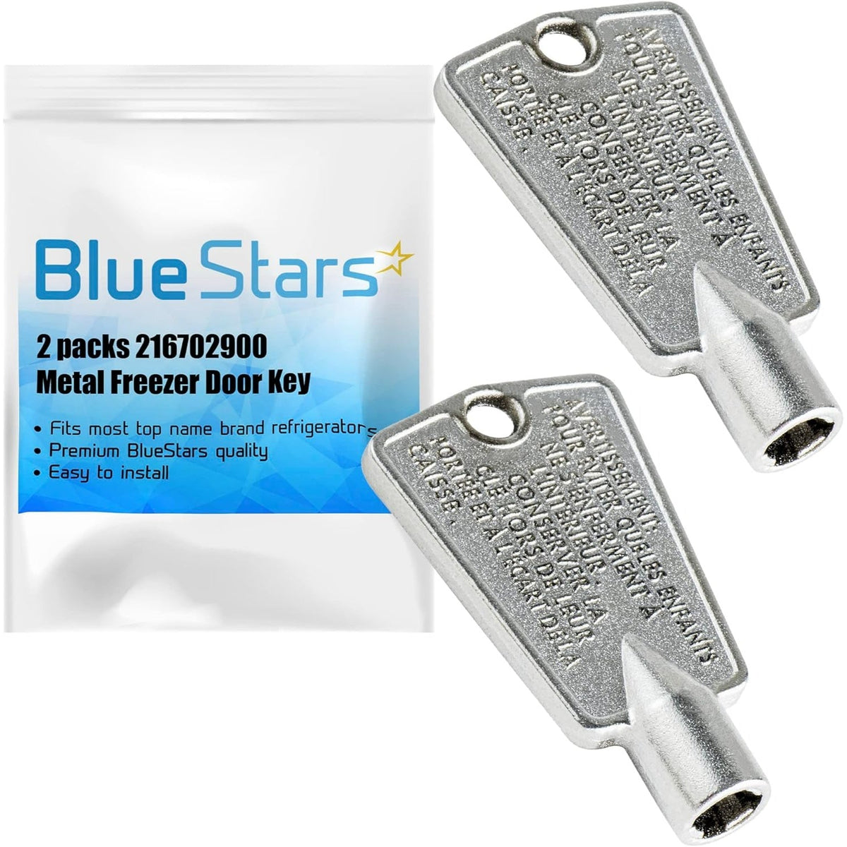 216702900 Freezer Door Key for Frigidaire & Kenmore Freezers - 2 Pack
