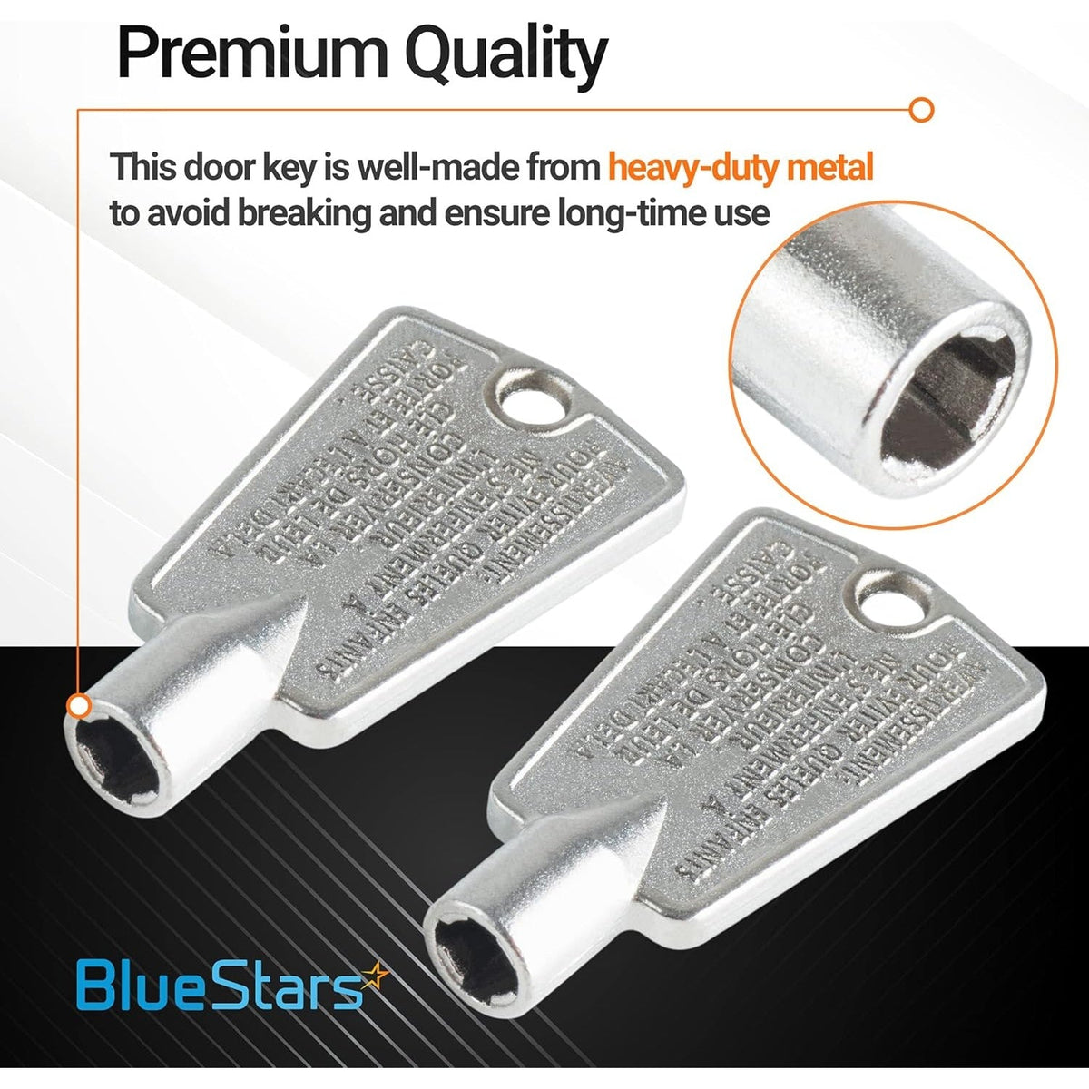 216702900 Freezer Door Key for Frigidaire & Kenmore Freezers - 2 Pack