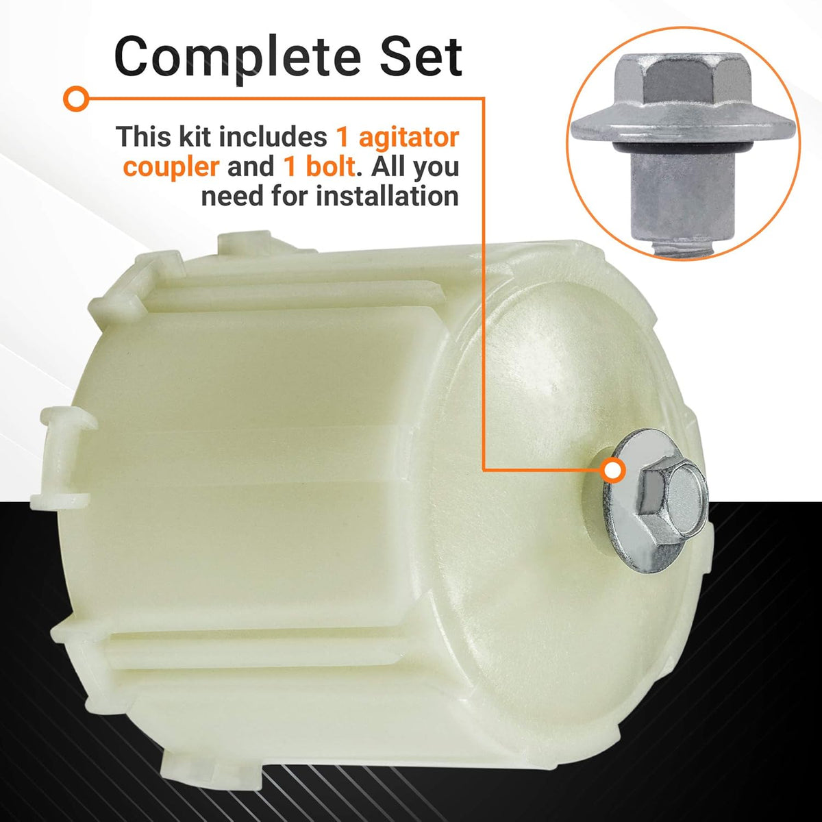 WH49X10042 Washer Agitator Coupler Kit Replacement - For GE Washing Machines