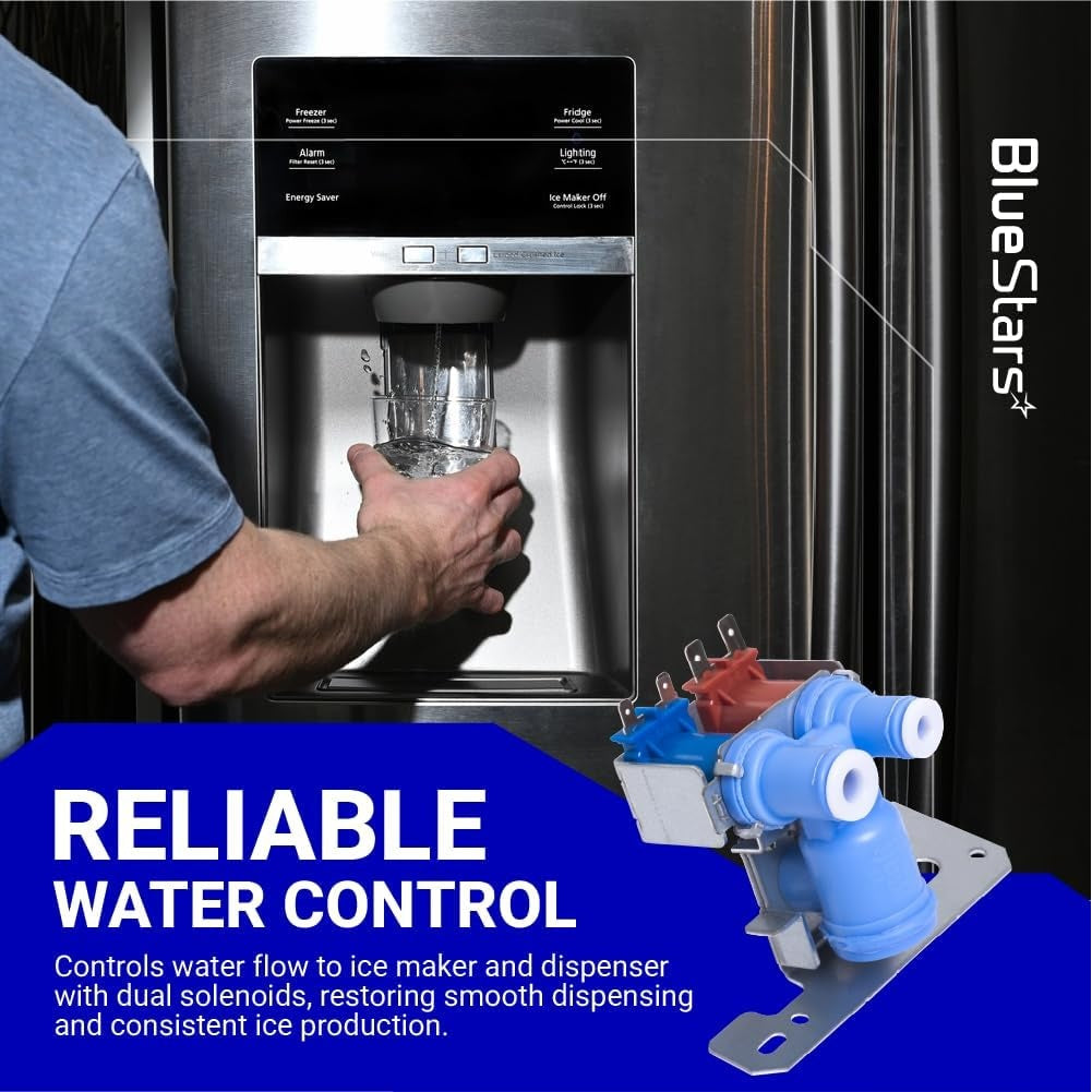WR57X10051 WR57X10032 Refrigerator Dual Inlet Water Valve for GE Hotpoint Kenmore