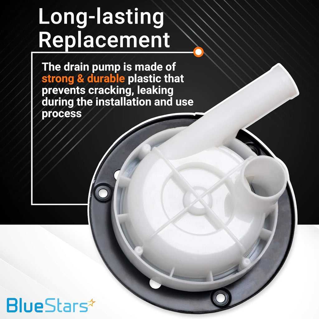 35-6780 21001906 Drain Pump with Pulley for Whirlpool Maytag Admiral Magic Chef Washers
