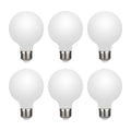 G25 Frosted LED Globe Light Bulbs 6-Pack, 40W Equivalent Dimmable 2700K Soft Warm White, E26 Medium Base Vanity Bulbs for Bathroom Mirror, Makeup & Dressing Table