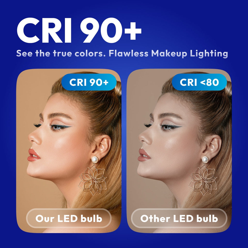 G25 Frosted LED Globe Light Bulbs 6-Pack, 40W Equivalent Dimmable 2700K Soft Warm White, E26 Medium Base Vanity Bulbs for Bathroom Mirror, Makeup & Dressing Table